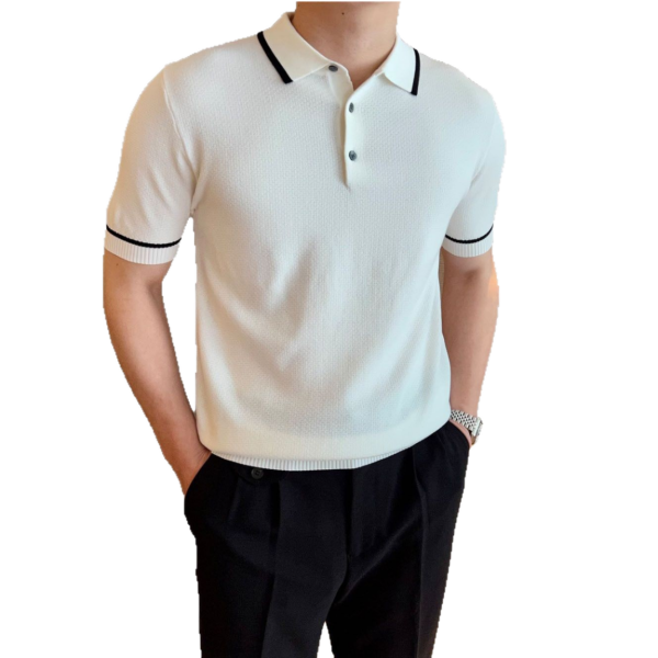 Customizable Men's Summer Fashion Cool for Polo Shirt 100% Polyester Solid Pattern Casual Slimming Short Sleeved