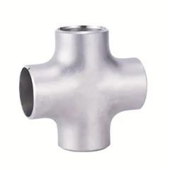 ASTM B16.9 4 Way Stainless Steel Pipe Fittings Black Stainless Steel Cross