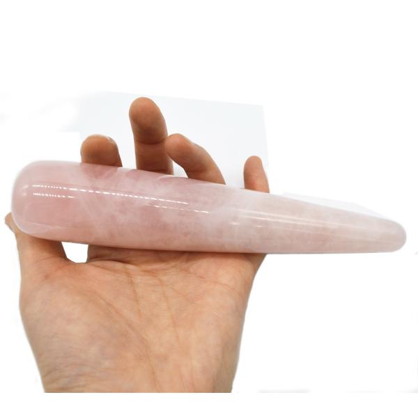 Rose Quartz Dildo Massage Wand Sexual Massage Wand Women Yoni Wand