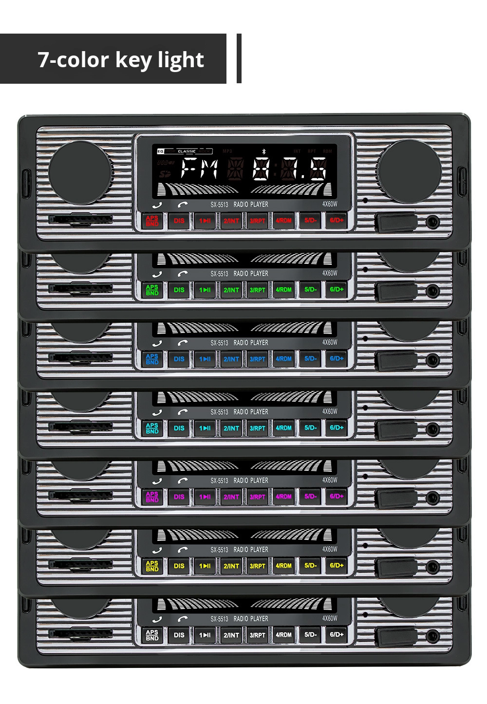 Creatall Guard Dragon 5513 New Car MP3 Player BT Wireless Hands-Free USB Connection Car Charger