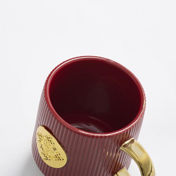 Customized Gold Handle Mugs With Gold Nameplate In Durable Earthenware / Stoneware / Porcelain