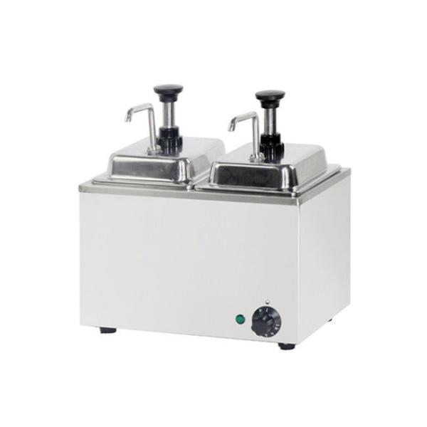 Durable Commercial Condiment Pump Dispenser Stainless Steel Material Size 350x240x365