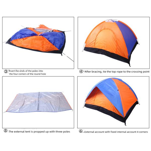 200*150*110cm Outdoor Camping Tent Waterproof Oxford Lightweight 2 Man Tent