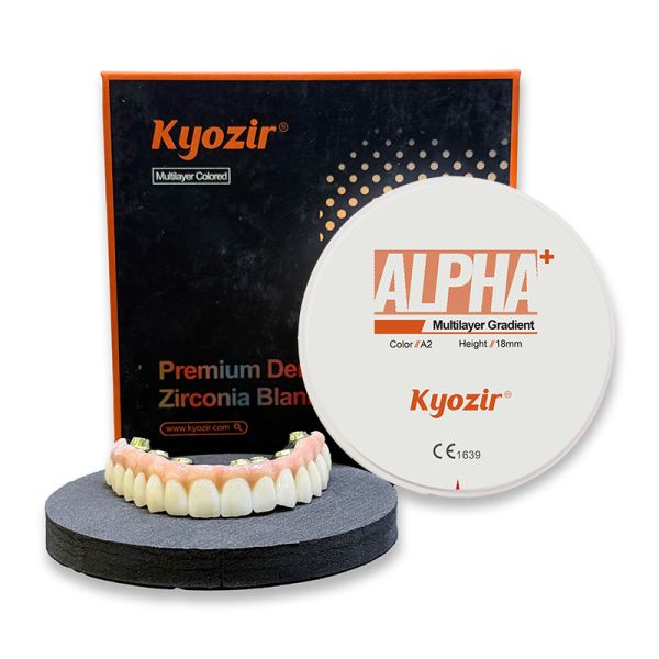 Alpha+ Dental Zirconia Block Full Arch All Around 800 Mpa Strength