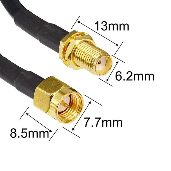 Male to Female RG174 RG178 RG316 RG58 Assembly RF Jumper Antenna Coaxial Cable