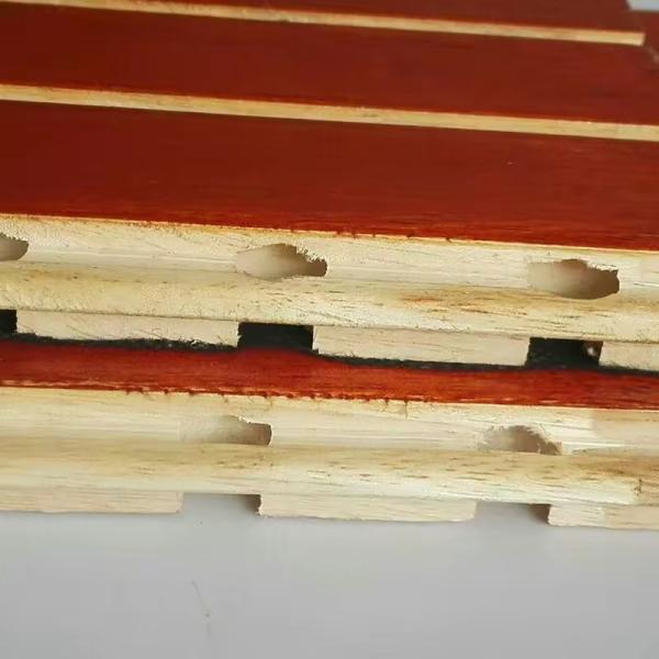 China wholesale oem available grooved modern sound proof wall natural oak wood acoustic panels for Auditorium