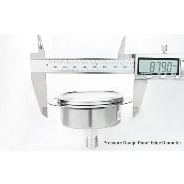 60mm Back Connection Pressure Gauge with Flange 250bar 304ss Liquid-Filled Manometer
