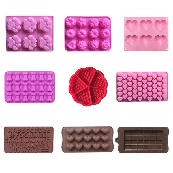 Non Stick Food Grade Silicone Candy Mold 21*16*2.5cm