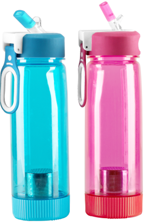 high quality Water Bottles with Tea Strainers and portable handle