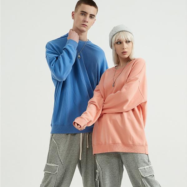 100% Cotton Fleece Blank Oversized Sweatshirts Mens Hoodies Streetwear