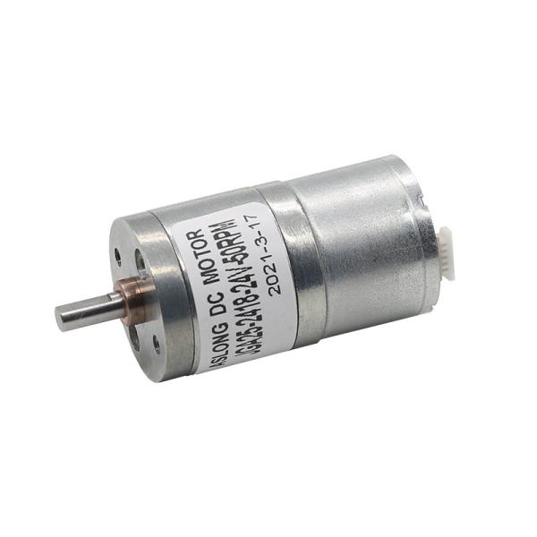 A elevação JGA25 2418 torce o motor sem escova da engrenagem dos motores 12v 50 RPM da C.C.