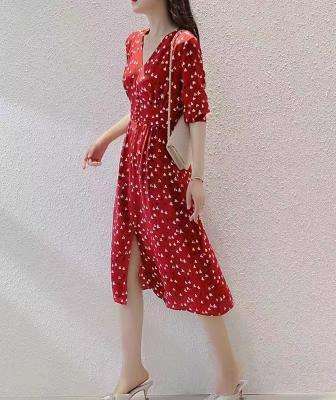 100% Silk 18MM Elastic Crepe DE Chine Spring and Summer New design for Women Fashion Dress