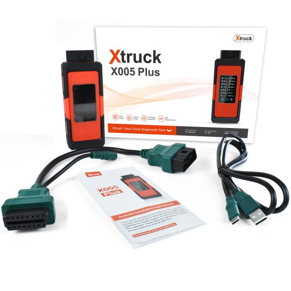 Bluetooth 5.1 Xtruck X005 Plus Diagnostic Tool | ECU Flashing, DPF Regen for SHACMAN Heavy Duty Trucks