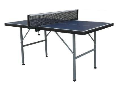 Junior Portable Table Tennis Table 12mm MDF , Easy Folding Midsize Ping Pong Table