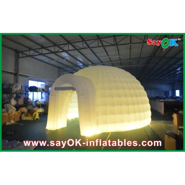 Dome Inflatable Tent Outdoor Wedding Inflatable Air Tent , Moblie Led Semicircle Inflatable Camping Tent