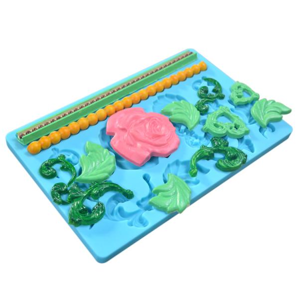 Flower Silicone Baking Utensils Cake Making Furniture Lace Silicone Fondant Molds