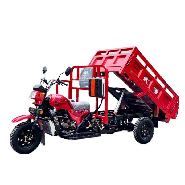 Maximum Speed 50-70Km/h High Cargo Side Adult Recumbent Tricycle 200cc Tipper Motorized