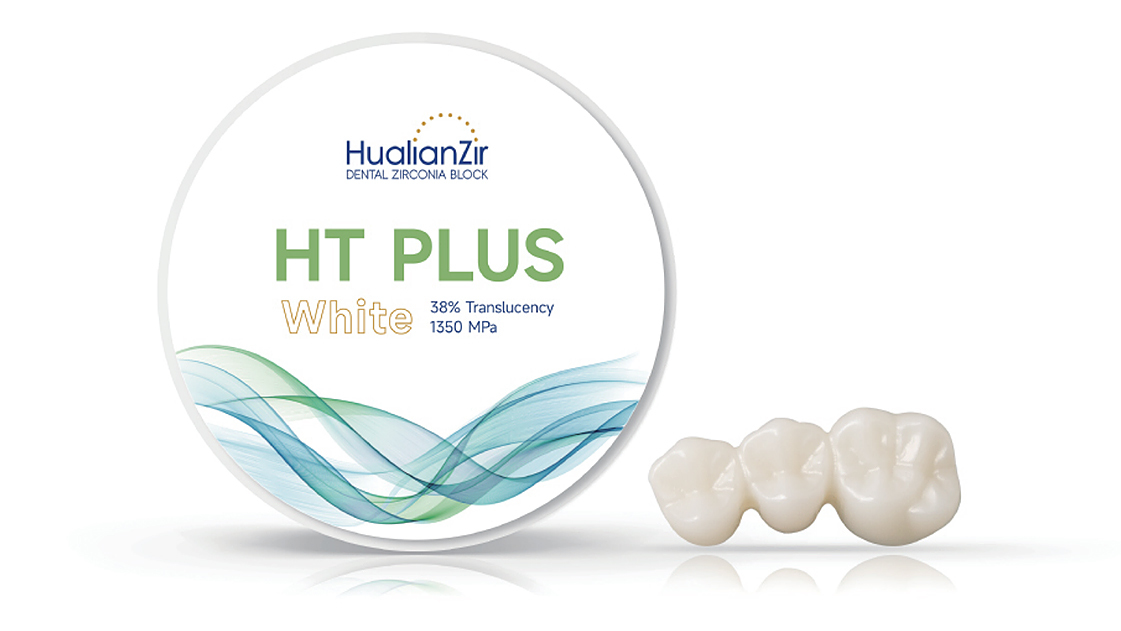 HT PLUS Natural Aesthetic Dental Zirconia Block 1350Mpa Denture Milling Material