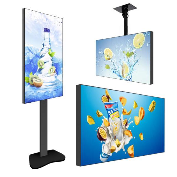 Стойка 3D пола рекламируя киоск Signage LCD цифров узкого шатона дисплея вертикальный