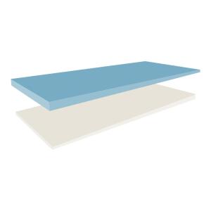 Colchão de espuma viscoelástica de dupla camada biopreferencial para alívio de