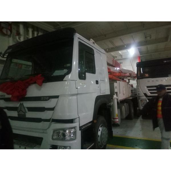 White Concrete Mixing Equipment  Sinotruk 6M3 Mixer Tank Truck 6x4 White Color With Italy Pto