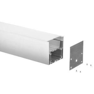 Os perfis de alumínio decorativos da extrusão suspenderam 80*80mm que abrigam