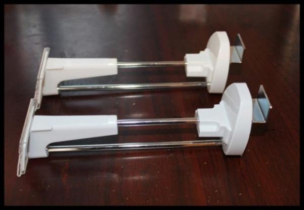 COMER anti-theft devices Shop Fitting Plastic Powder Coating Pegboard Display Hooks for accessories shops
