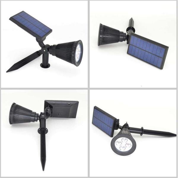 Modern Outdoor Luminaires Portable Led Solar Garden Color Changing Spotlight Supply IP65
