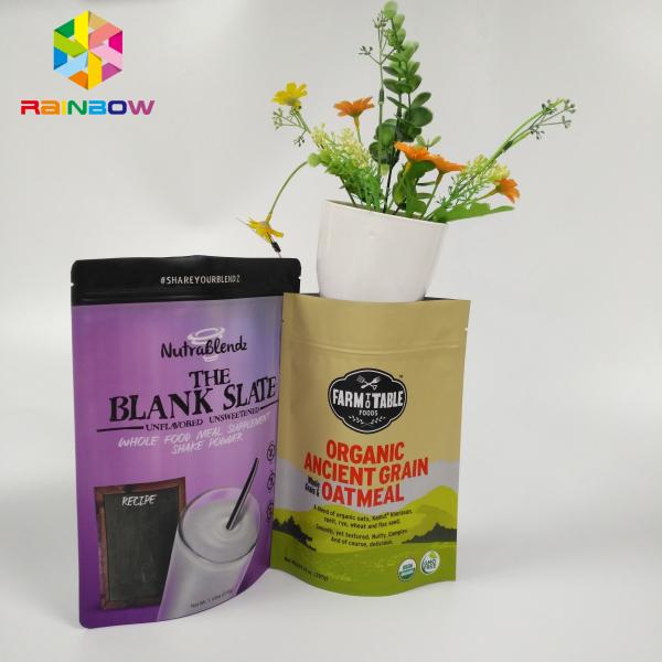 Matériel fait sur commande de catégorie comestible d'emballage de sac de casse-croûte de café de chocolat avec la tirette