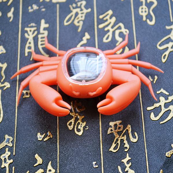 Orange Color Solar Powered Crab Small Solar Toys For Children