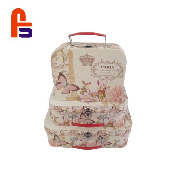 High Durability Cardboard Suitcase Box Recyclable Materials Without Pollution