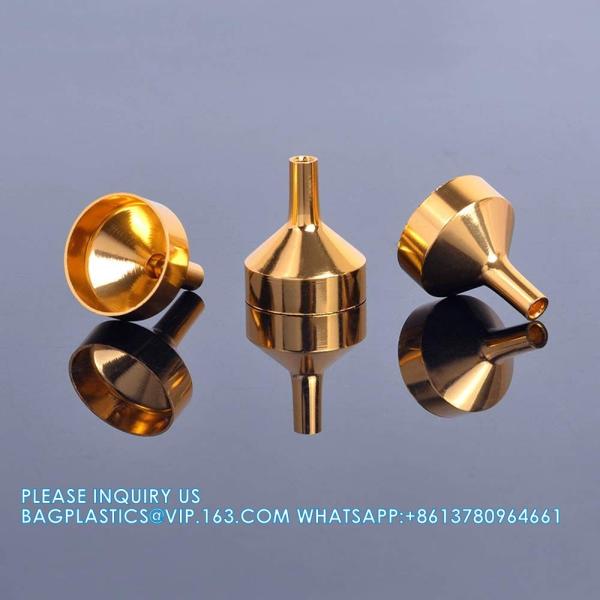 Funnels For Filling Bottles, 3 Pcs Stainless Steel Kitchen Funnel Set With Long Handle, Food Grade Mini Metal Funnel