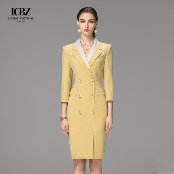 Женский двухкомпонентный офисный формальный юбки костюм в цветах и полиэстерные волокна ткани