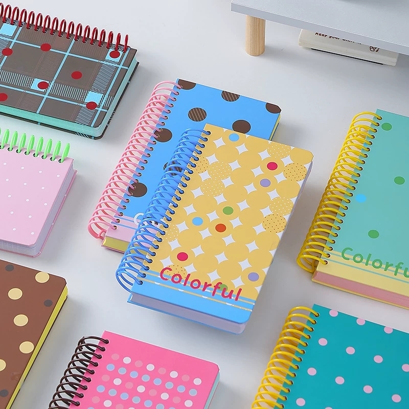 Hardcover Wire-O Spiral Notebooks With Colored Coil And Lined Inner Pages