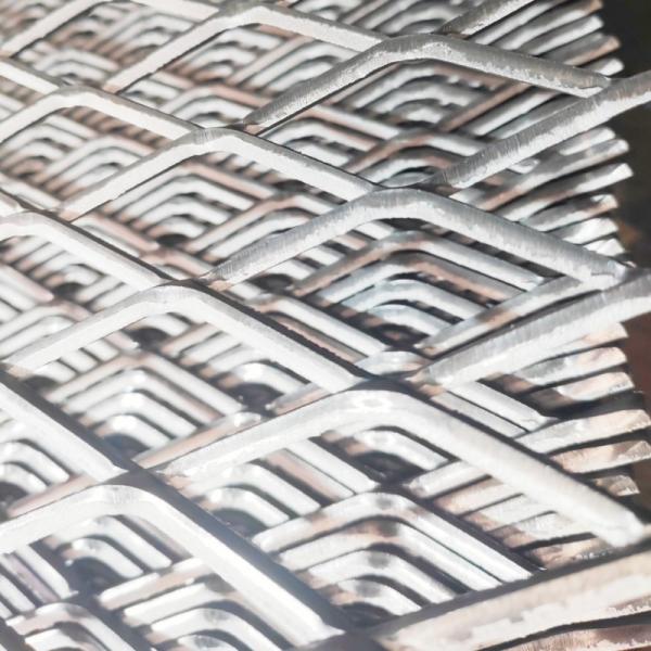 Stretched Diamond Expanded Metal Mesh For Grating Roof Platform