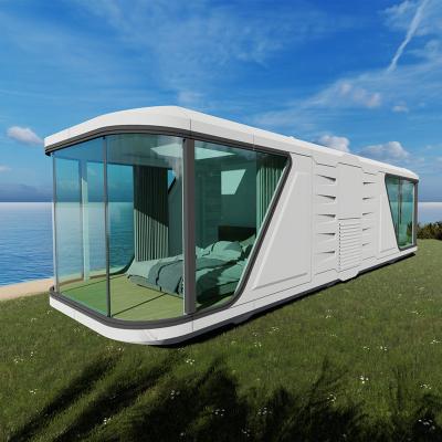 Modern Stylish Capsule House Hotel With Balcony Expandable Portable Luxury Mobile House