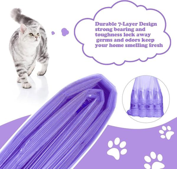 Personaliza los recambios de arena para gatos Cassettes de recambio de arena para gatos Venta al por mayor de arena Bolsas de plástico con cordón para excrementos de mascotas