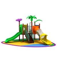 La glissière adaptée aux besoins du client 19042b de terrain de jeu de jardin d'enfants de couleur joue la garde extérieure d'équipement