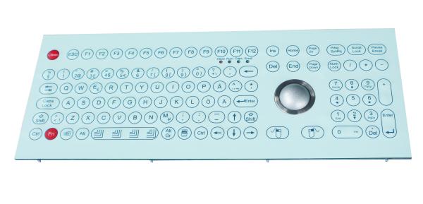 Teclado de membrana industrial Dustproof feito sob encomenda com o trackball de 38 lasers