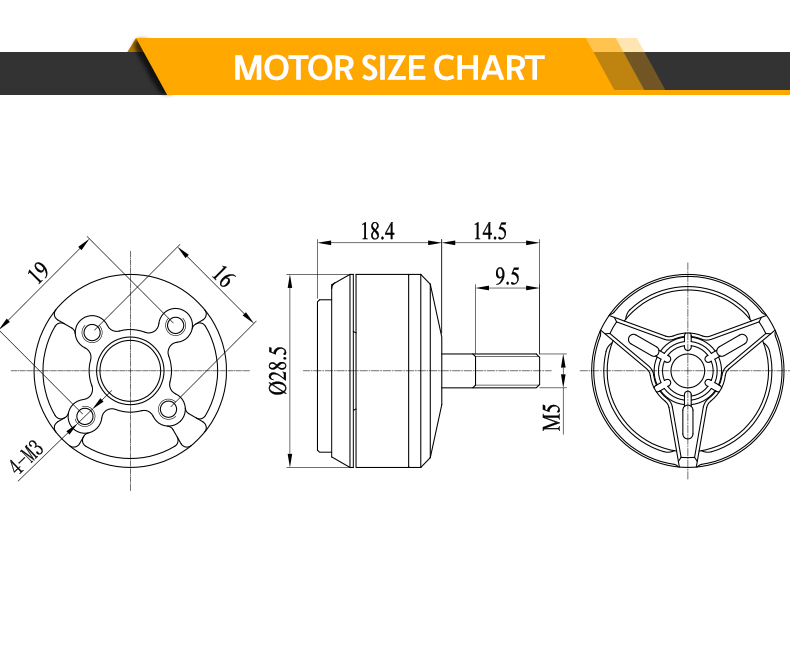 Factory & Customizable &Balanced Q2306 Brushless DC Drive Motor for FPV Mini RC Multicopter Quadcopter Gopro Fixed-wing Airplane