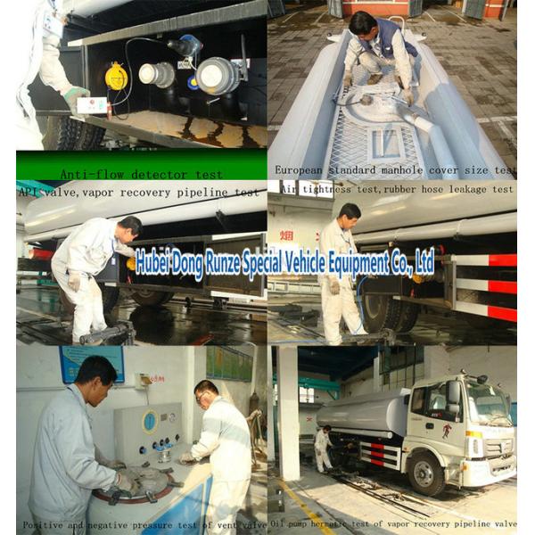 FAW 15000Liter Mobile Fueling Trucks / Fuel Tanker Truck With PTO Fuel Pump