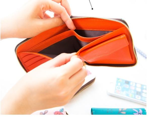 New square wallet lovely female multi-functional hand-painted animals
