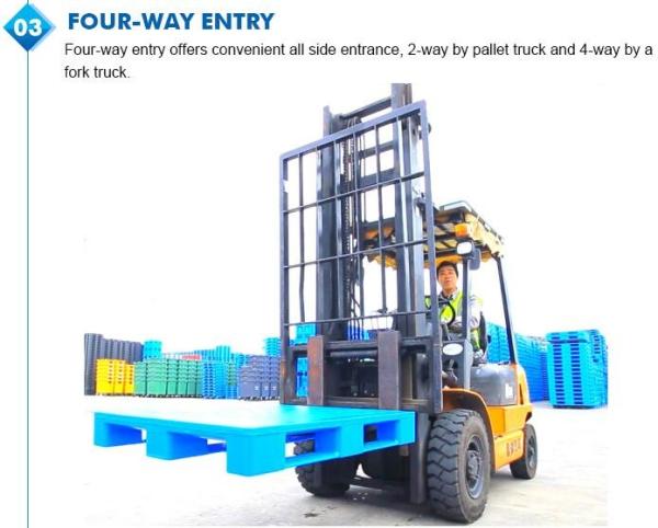 Light weight one time plastic pallets for transport and storage, Heavy duty cross bottom plastic pallet with 6 runners