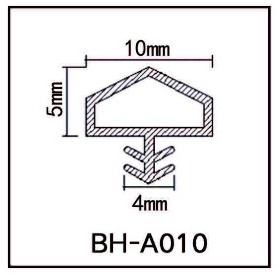 Sound Insulation Wooden Door Seal Strip Modified Pvc Door Weatherstrip