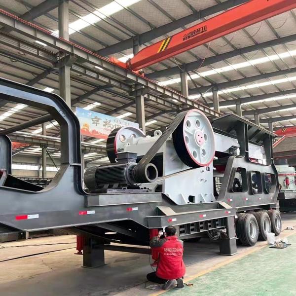 1 Period Mobile Jaw Impact Cone Hammer Crusher Plant for Mobile Construction Waste