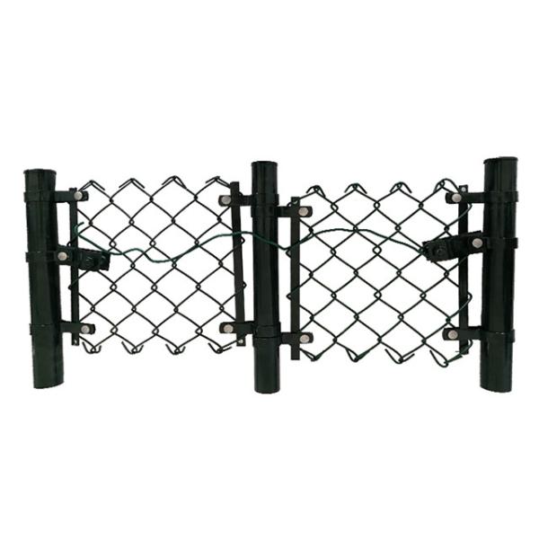 Iron Stadium Customizable Chain Link Wire Mesh Fence Green Coated Iron Net Playground Protection Safety Net