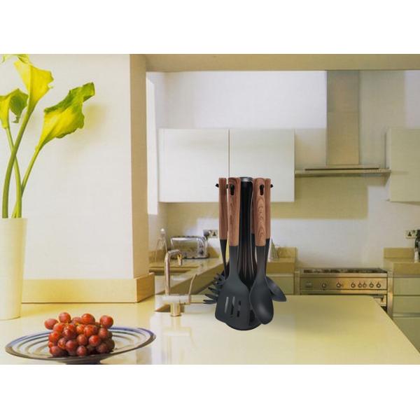 7-Piece Stainless Steel Kitchenware Set Nylon Cooking Utensils and Custom Logo Option