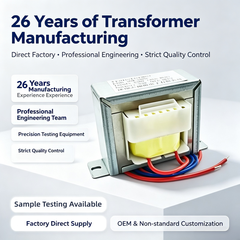 EI66 Audio Transformer Encapsulated Isolation Transformer for Low Frequency Applications with Copper Wire