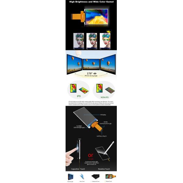 Polcd Custom TFT LCD 0.96 ~ 10.1