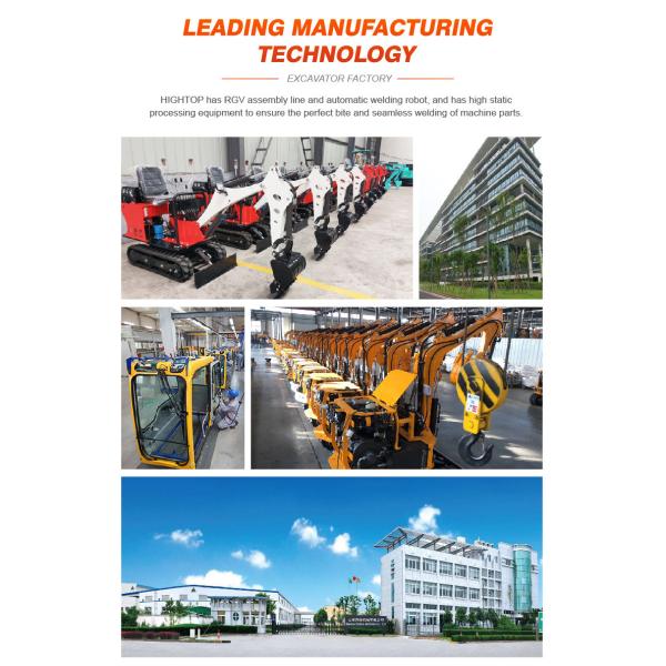 HT08 800kg Mini Excavator with 12HP Engine and 0.025m³ Bucket